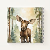Baby Moose Baby shower gastenlijst Notitieboek (Achterkant)