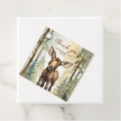 Baby Moose Baby shower Genderneutraal Bedankt Bedankjes Labels (In situ)