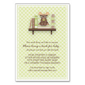 Baby Moose "Bring a Book" Kaart naar Baby shower (Voorkant)