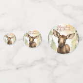 Baby Moose Genderneutraal Baby shower Confetti (Voorkanten)