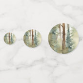 Baby Moose Genderneutraal Baby shower Confetti (Achterkanten)