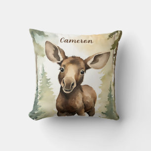 Baby Moose gepersonaliseerd Kussen