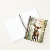 Baby Moose Neutral Baby shower Gast Cadeaulijst Notitieboek (Binnen)