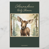 Baby Moose Neutral Baby Voorspellingen Advies Kaar (Achterkant)