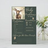 Baby Moose Neutral Baby Voorspellingen Advies Kaar (Staand voorkant)