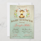 Baby Moose Shower-uitnodiging Kaart (Voorkant)