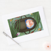 Baby Moses Passover Cartoon Rechthoekige Sticker (Envelop)