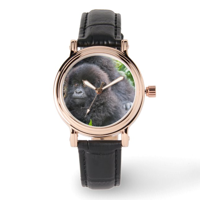 Baby Mountain Gorilla Horloge (Voorkant)