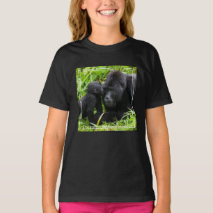 Baby Mountain Gorilla Kisses Silverback Gorilla T-shirt