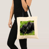 Baby Mountain Gorilla Kisses Silverback Gorilla Tote Bag (Voorkant (product))