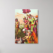 Baby Mozes aan de rivier de Wrapped Canvas Afdruk (Voorkant)
