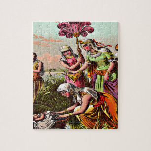 Baby Mozes bij het Puzzle Design Legpuzzel
