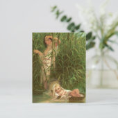 Baby Mozes en de Nijl Briefkaart (Staand voorkant)