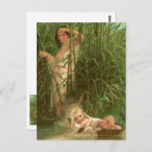 Baby Mozes en de Nijl Briefkaart (Voorkant / Achterkant)