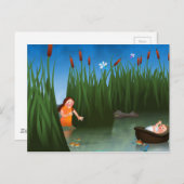 Baby Mozes Passover Cartoon Briefkaart (Voorkant / Achterkant)