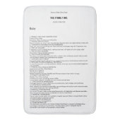 Baby MSDS Bath Mat (Voorkant Verticaal)