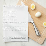 Baby MSDS. Een grappige inbreker. Theedoek<br><div class="desc">Een veiligheidsinformatieblad (MSDS) voor uw baby. Baby's hebben nu hun eigen waarschuwingslabel. In deze humoristische spuuglap worden de gevaren en veiligheidsmaatregelen beschreven die nodig zijn om na een baby te zorgen en schoon te maken. Iedereen die rond chemicaliën heeft gewerkt en voor een baby heeft gezorgd, zal het waarderen. Wanneer...</div>