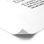 Baby MSDS grappig poster (Hoek)