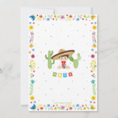 Baby Muchacho Fiesta Mexican Baby Boy Shower   Kaart (Achterkant)