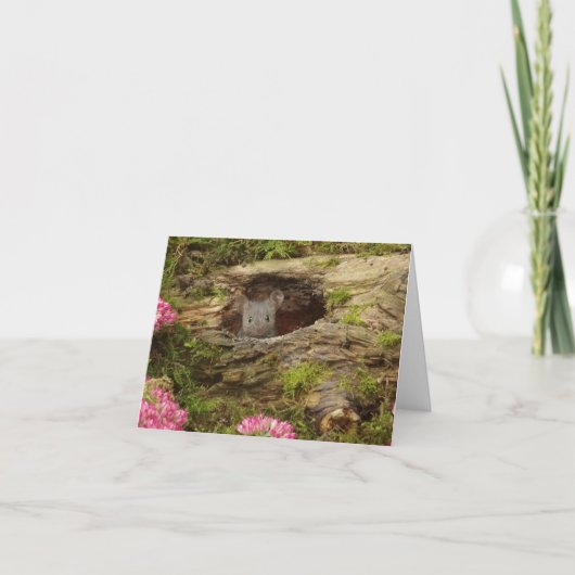 baby-muiskaart bedankkaart (Voorkant)