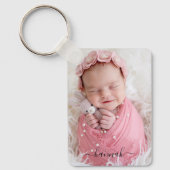 Baby Multi Photo with Name Sleutelhanger (Voorkant)