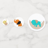 Baby Multicolor Olifant Tafel Confetti (Achterkanten)