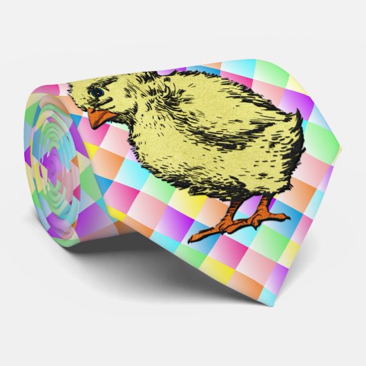 Baby - Multicolored Square Design Stropdas (Opgerold)