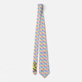 Baby - Multicolored Square Design Stropdas (Achterkant)