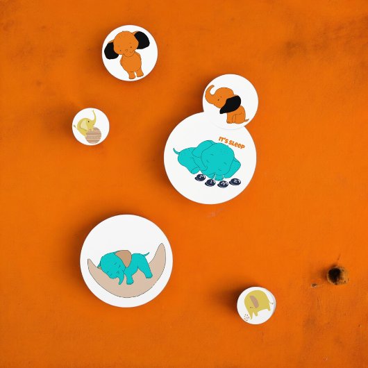 Baby Multikleurige Olifant Tafelconfetti Confetti