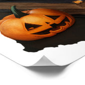 Baby Mummy Ghost  Halloween Krantenstijl Poster (Hoek)