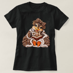 baby muskuseend eendje Cozy Eend Herfst Koffie Lez T-shirt