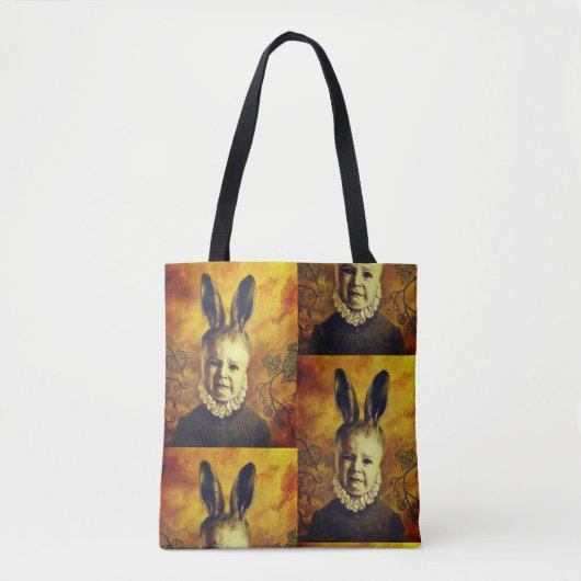 Baby Mutant Bunny All Over Print Canvas tas (Voorkant)