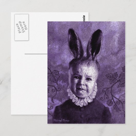 Baby Mutant Bunny Briefkaart (Voorkant / Achterkant)