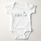 Baby Muziekvogels Romper (Voorkant)