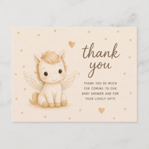 Baby Mythische Eenhoorn Baby Shower Bedankt Briefkaart
