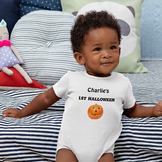 Baby Naam 1e Halloween Nieuwgeboren-24mnd Bodysuit