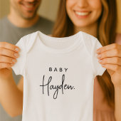 Baby Naam Baby shower Pasgeboren Aankomst Cadeau Romper