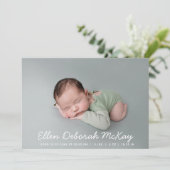 Baby Naam Bekleding Foto Collage Newborn Cute Birt Aankondiging (Staand voorkant)