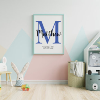 Baby naam Betekenis kamer Poster