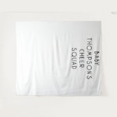 Baby Naam Cheer Squad Fotografie Achtergrond Wandkleed (Voorkant (horizontaal))