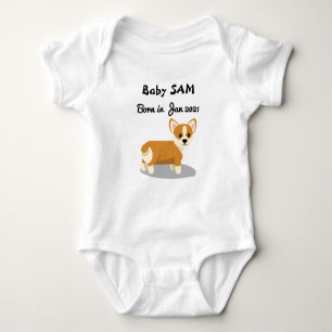 Baby naam Corgi Romper