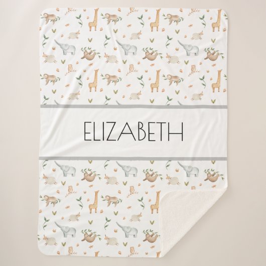 Baby naam deken gepersonaliseerd (Voorkant)