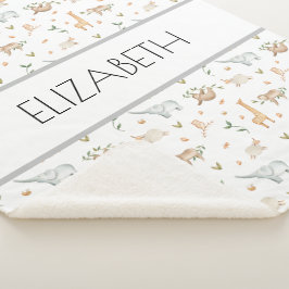 Baby naam deken gepersonaliseerd