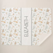 Baby naam deken gepersonaliseerd (Voorkant (horizontaal))