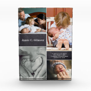 Baby Naam Foto Collage Birth Notice