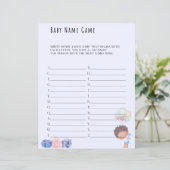 Baby Naam game Baby shower Game (Staand voorkant)