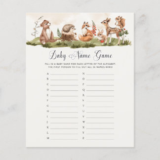 Baby Naam Game Woodland Animal ThMED