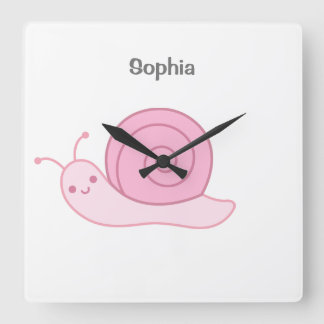 Baby Naam gepersonaliseerd, Nursery, ChildrenSq Vierkante Klok