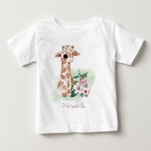 *~* Baby Naam Giraffe Nursery Girl Oerwoud Sweet B (Voorkant)