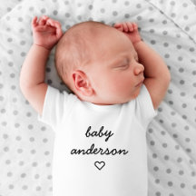Baby Naam | Hart Modern Cute Schattig